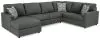 Ashley Furniture 29003S1 Ashley Furniture 29003S1 Edenfield - Left Arm Facing Corner Chaise 3 Pc Sectional - Charcoal