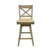 Intercon BS-BS-375W-NAT-K24 Intercon BS-BS-375W-NAT-K24 Wooden Barstool With X Back - Natural