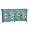 Liberty Furniture 2011-AC7236 Liberty Furniture 2011-AC7236 Kensington - 4 Door Accent Cabinet - Turquoise / Worn Wood Tone