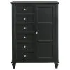 CoasterEssence 201328 Sandy Beach - 8-Drawer Door Chest - Black