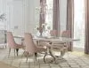 CoasterElevations 108811-S5P Antoine - 5 Piece Rectangular Glass Top Dining Table Set - Pink
