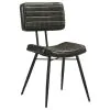 CoasterEssence 110652 Misty - Leather Upholstered Dining Chair (Set of 2) - Espresso