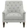 CoasterElevations 505643 Avonlea - Fabric Upholstered Sloped Arm Chair - Gray