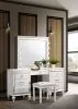 New Classic 02-9698W-VMS New Classic 02-9698W-VMS Valentino - Vanity Table & Mirror & Stool - White