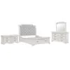 New Classic 00-493W-25N New Classic 00-493W-25N Lyndhurst - 6/0 Western King 5 Piece Bedroom Set (Bed, Dresser, Mirror, 2 Nightstands) - White