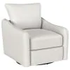 Coaster Fine Furniture 903391 Madia - Upholstered Sloped Arm Swivel Glider Chair - Vanilla
