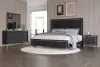 New Classic 00-B1891-24N New Classic 00-B1891-24N Ava - 6/0 Western King 4 Piece Bedroom Set (Bed & Dresser & Mirror & Nightstand) - Black