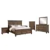 New Classic 00-B2114B-16N New Classic 00-B2114B-16N Mariana - Eastern King 6 Piece Bedroom Set (Bed, Dresser, Mirror, Chest, 2 Nightstands) - Brown