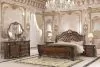 New Classic 00-2477-15N New Classic 00-2477-15N Bella Notte - 6/6 Western King 5 Piece Set Padded Sleigh Bed - Cherry