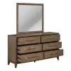Liberty Furniture 936-BR-DM Shaker Lakes - Dresser & Mirror - Harvest Brown