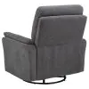 Coaster Fine Furniture 610443P Adler - Upholstered Power Swivel Glider Recliner - Charcoal Gray