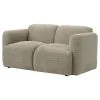 Coaster Fine Furniture 509815 Dorset - Fabric Upholstered Round Track Arm Loveseat - Brown