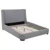 Coaster Fine Furniture 315928KE Rennes - Upholstered Eastern King Wingback Platform Bed - Gray