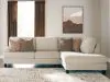 Benchcraft® 66704S2 Steelwater Retreat - 2-Piece Sectional With RAF Corner Chaise - Latte