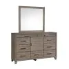 New Classic 00-B3412-DM New Classic 00-B3412-DM Harrisburg - Dresser & Mirror - Walnut