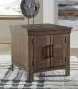 Ashley Furniture T731-3 Moriville - Rectangular End Table - Grayish Brown