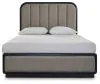Ashley Furniture B821B2 Ashley Furniture B821B2 Rowanbeck - Queen Upholstered Panel Bed - Gray / Black