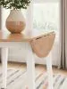 Ashley Furniture D398-15 Ashley Furniture D398-15 Gesthaven - Round Dining Room Drop Leaf Table - Natural / White