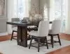 Ashley Furniture D984/32/124(2) Burkhaus - 5 Pc. - Rectangular Counter Table, 4 Barstools - Dark Brown