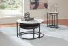 Ashley Furniture T161-14 Jusmour - Occasional Nesting Table (Set of 4) - Black / White