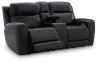 Ashley Furniture PCU1090218 Ashley Furniture PCU1090218 5Z-Comfort - Power Reclining Loveseat / Console / Adjustable Headrest - Onyx
