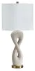 Ashley Furniture L236024 Judrich - Poly Table Lamp - White / Gold Finish