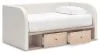 Ashley Furniture PCB1566B9 Ashley Furniture PCB1566B9 Arloster - Twin Upholstered Day Bed With Storage - Tan / White
