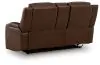Ashley Furniture PCU1160218A Knightington - Power Reclining Loveseat With Audio Seating - Brown