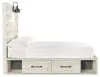 Ashley Furniture B192B34 Cambeck - Full Panel Bed With 4 Storage Drawers - Whitewash