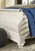 Ashley Furniture B267B4 Ashley Furniture B267B4 Willowton - Queen Sleigh Bed With Faux Plank Design - Whitewash