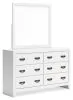 Ashley Furniture B427B1 Binterglen - Dresser And Mirror - White