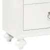 Samuel Lawrence Furniture S458-450 Bella White - Kids 2-Drawer Usb Charging Nightstand - White