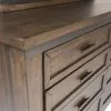 Liberty Furniture 759-BR-K2SDMN Liberty Furniture 759-BR-K2SDMN Thornwood Hills - 4 Piece Bedroom Set (King Two Sided Storage Bed, Dresser & Mirror, Nightstand) - Rock Beaten Brown