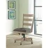 Riverside Furniture 28127 Perspectives - Wood Back Upholstered Desk Chair - Sun-Drenched Acacia