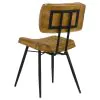CoasterEssence 110642 Misty - Leather Upholstered Dining Side Chair (Set of 2) - Camel