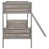 CoasterEveryday 400818 Ryder - Wood Twin Over Twin Bunk Bed - Weathered Taupe