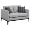 CoasterElevations 508682 Apperson - Upholstered Track Arm Loveseat - Light Gray
