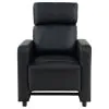 CoasterEveryday 600181-S4B Toohey - 5 Piece 4-Seater Upholstered Tufted Recliner Living Room Set - Black