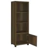 Coaster Fine Furniture 707736 Sachin - 3-Shelf Engineered Wood Media Tower - Dark Pine
