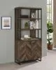 CoasterEveryday 882093 Millbrook - 2 Door Storage Bookshelf - Rustic Oak