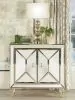 CoasterEssence 951854 Lupin - 2-Door Mirrored Storage Accent Cabinet - Champagne