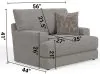 Jackson Furniture Industries 347001-1703/38-2504/38 Zeke - Chair - Cloud