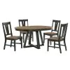 Intercon HP-TA-4260-BBP-C Intercon HP-TA-4260-BBP-C Harper - Round Dining Table - Brushed Brown / Pecan