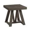 Intercon HR-TA-2424-RCV-C Hearst - End Table - Reclaimed Chevron