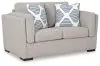 Benchcraft® 5450335 Benchcraft® 5450335 Evansley - Loveseat - Pewter