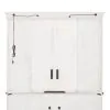 Liberty Furniture 498-EC69 Morgan Creek - Entertainment Hutch - Antique White / Wirebrushed Tobacco Accents