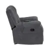 New Classic U2540-15-GRY Redondo - Glider Recliner With Heat And Massage - Dark Gray