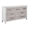 Liberty Furniture 142-BR31 Backroads - 7 Drawer Dresser - Weathered White