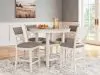 Ashley Furniture D423-223 Erinberg - Dining Room Counter Table Set (Set of 5) - Antique White