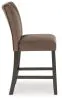 Ashley Furniture PCD581-124 Jeshina - Upholstered Barstool (Set of 2) - Mocha